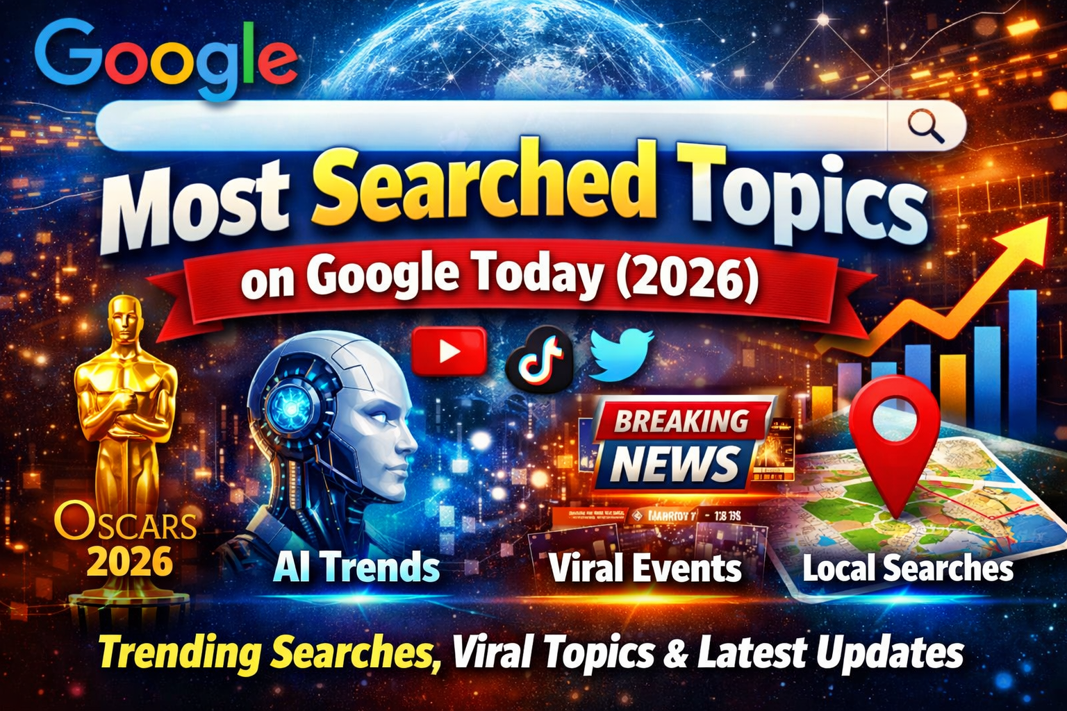 Most Searched Topics on Google Today (2026) – Complete Trends Analysis